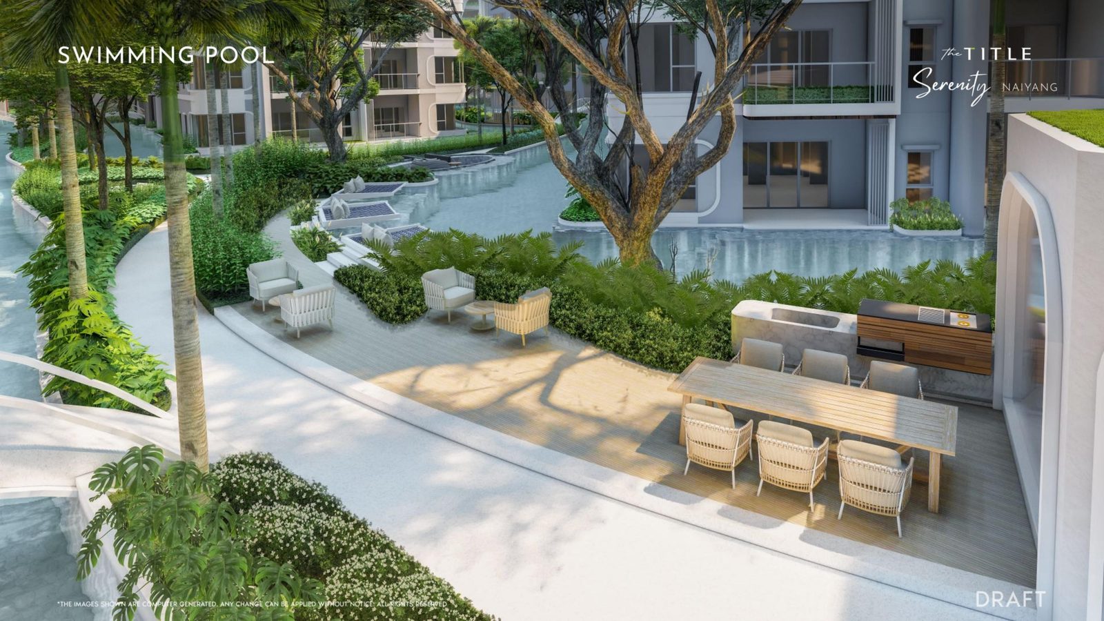 Swimming Pool Deck — Amenities at The Title Serenity Naiyang